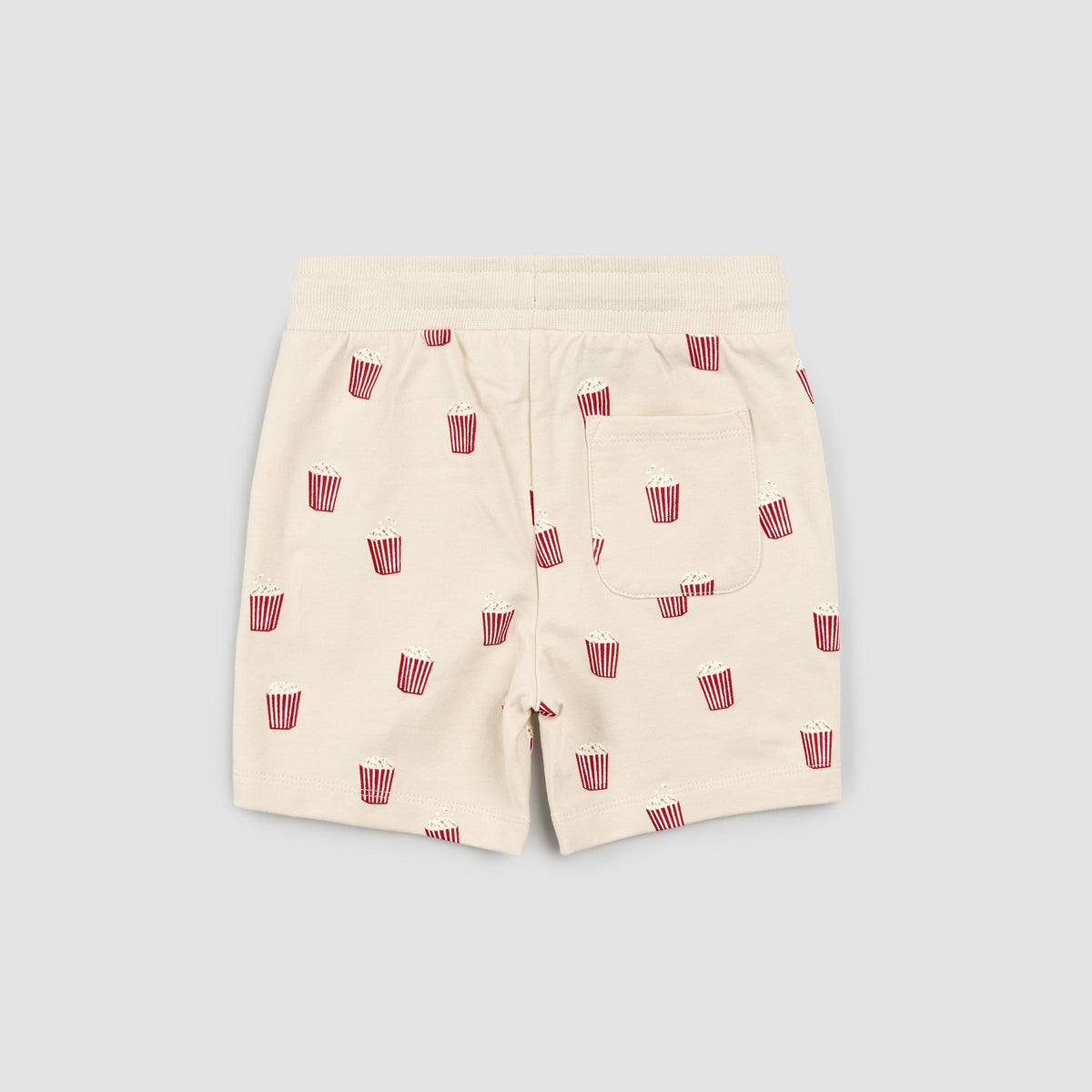 Popcorn Print on Beige Shorts