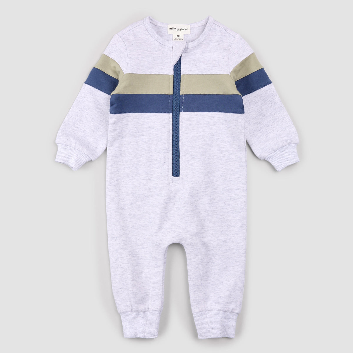 Miles Blue and Stone Stripe Playsuit