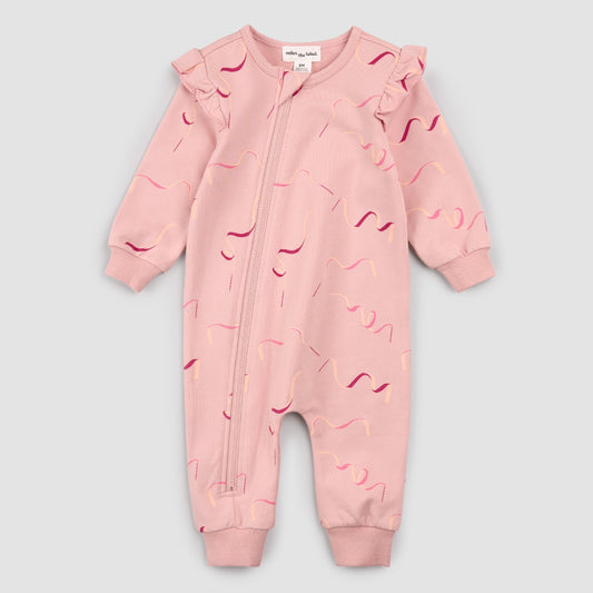 Ribbon Print on Miles Pink Playsuit