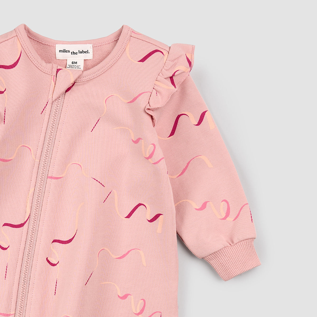 Ribbon Print on Miles Pink Playsuit