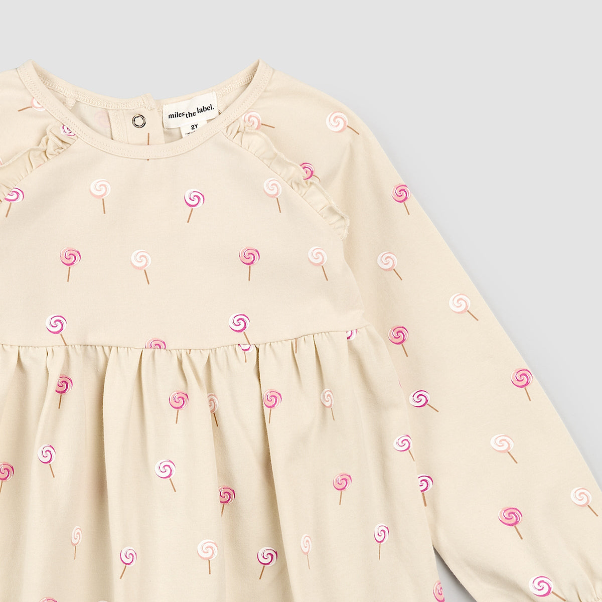 Lollipop Print on Birch Dress