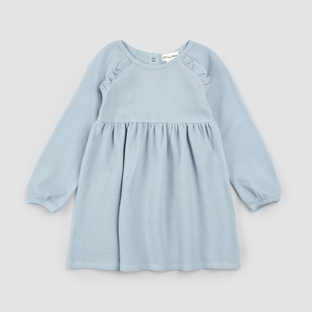 Celestial Blue Dotted Jersey Dress
