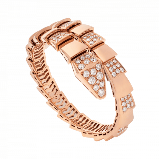 Bvlgari Serpenti Bracelet Pink Gold Cubic Zirconia 1