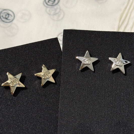 Chanel 2026 Star Double C Small Earrings