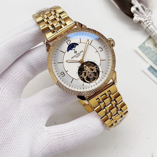 Patek Philippe Gold-Tone Open-Heart Watch — hero